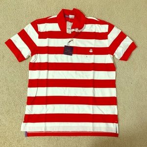 Brooks Brothers White and Red “346” polo